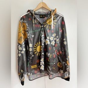 COPY - ADIDAS Originals Pharrell Williams |  3 Stripe Festival Print Poncho Jac…